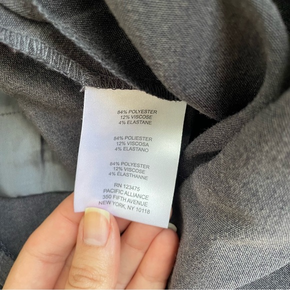 NWT Ellen Tracy Charcoal Pants - Picture 4 of 9